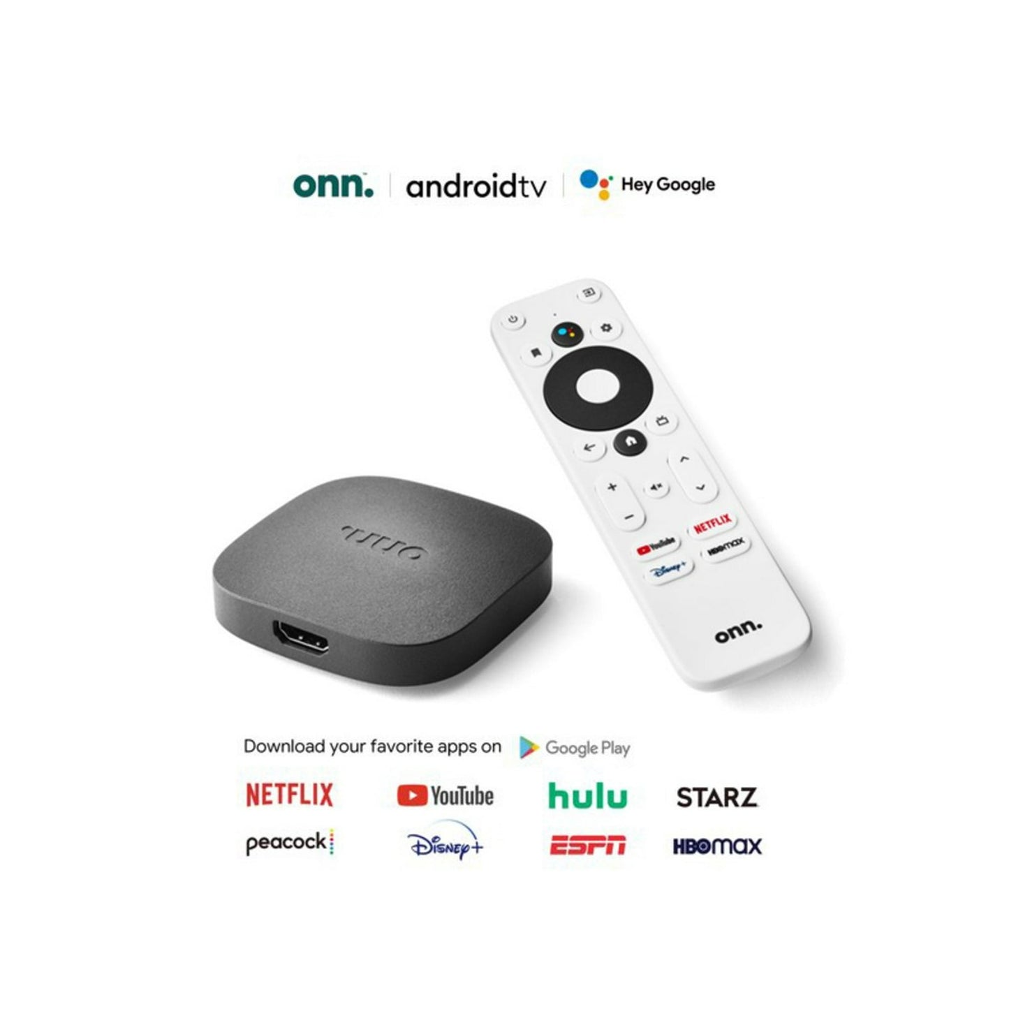Android TV Watch Onn. Streaming 4k