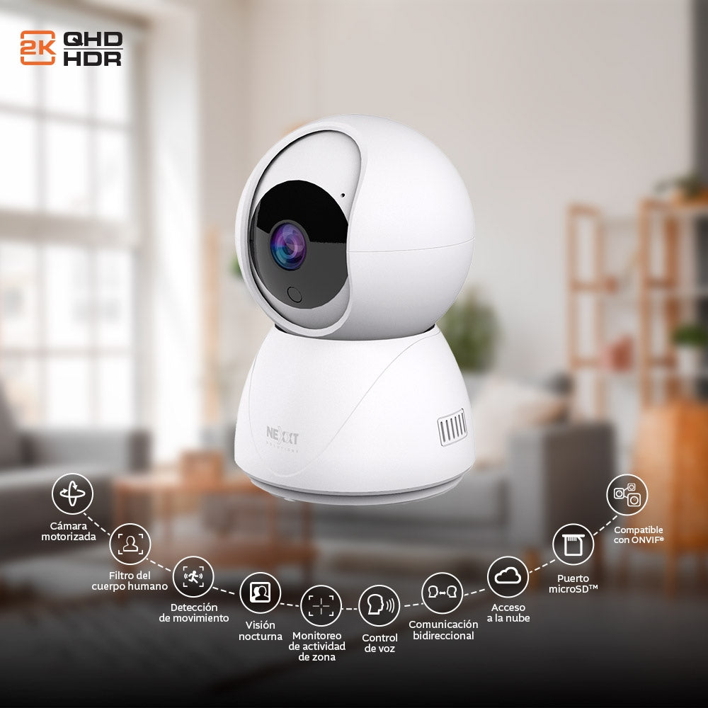 Cámara De Seguridad Indoor Wi-Fi 2K QHD