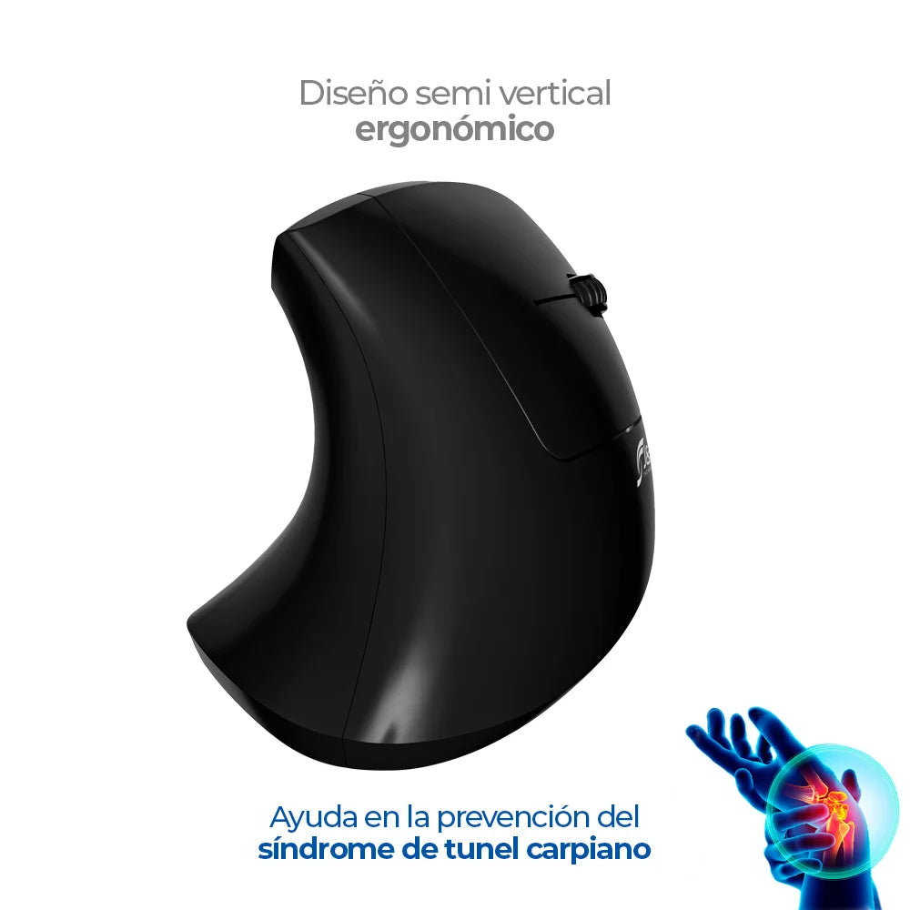Mouse Inalámbrico Ergonómico MJR-024