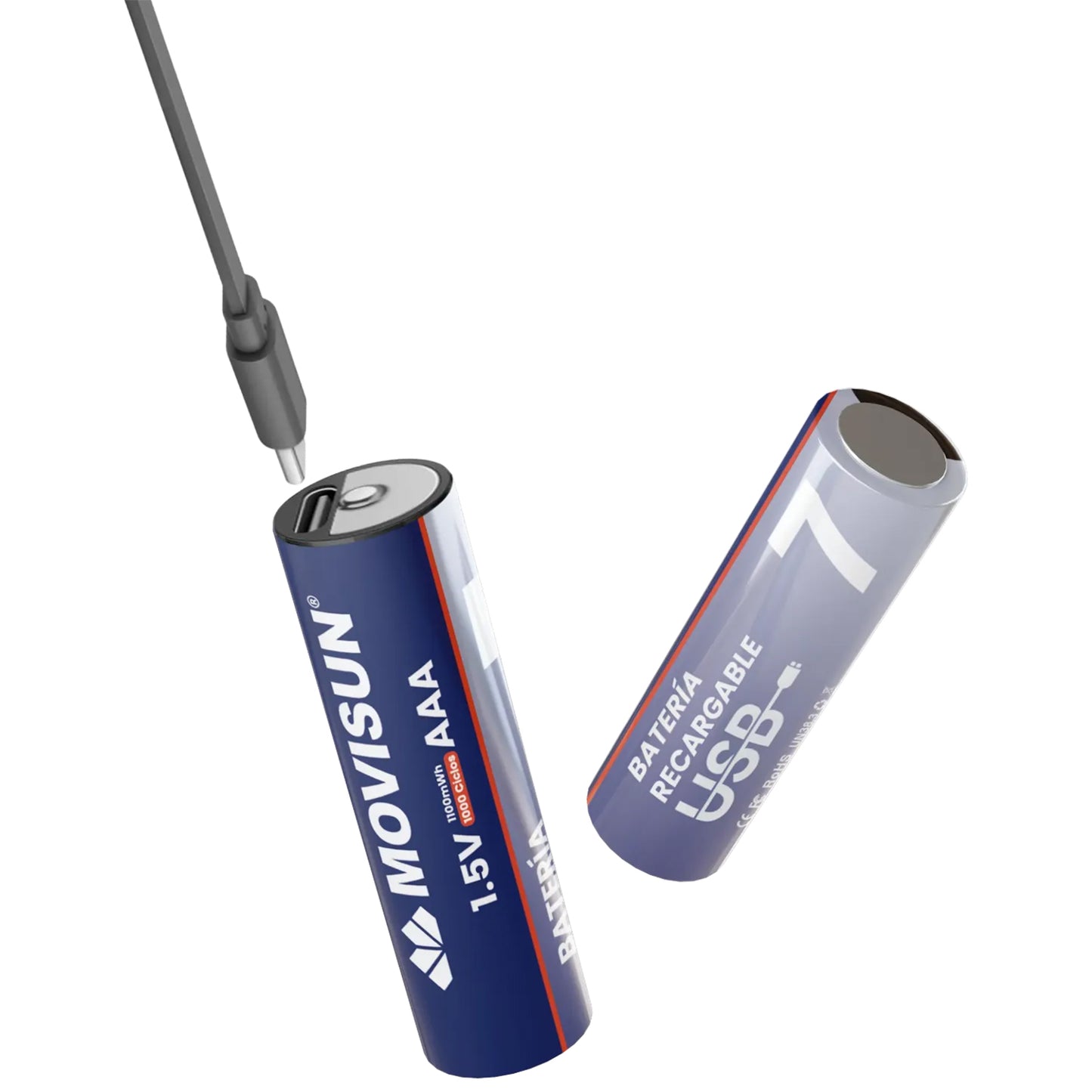 Batería Recargable USB-C AAA Movisun